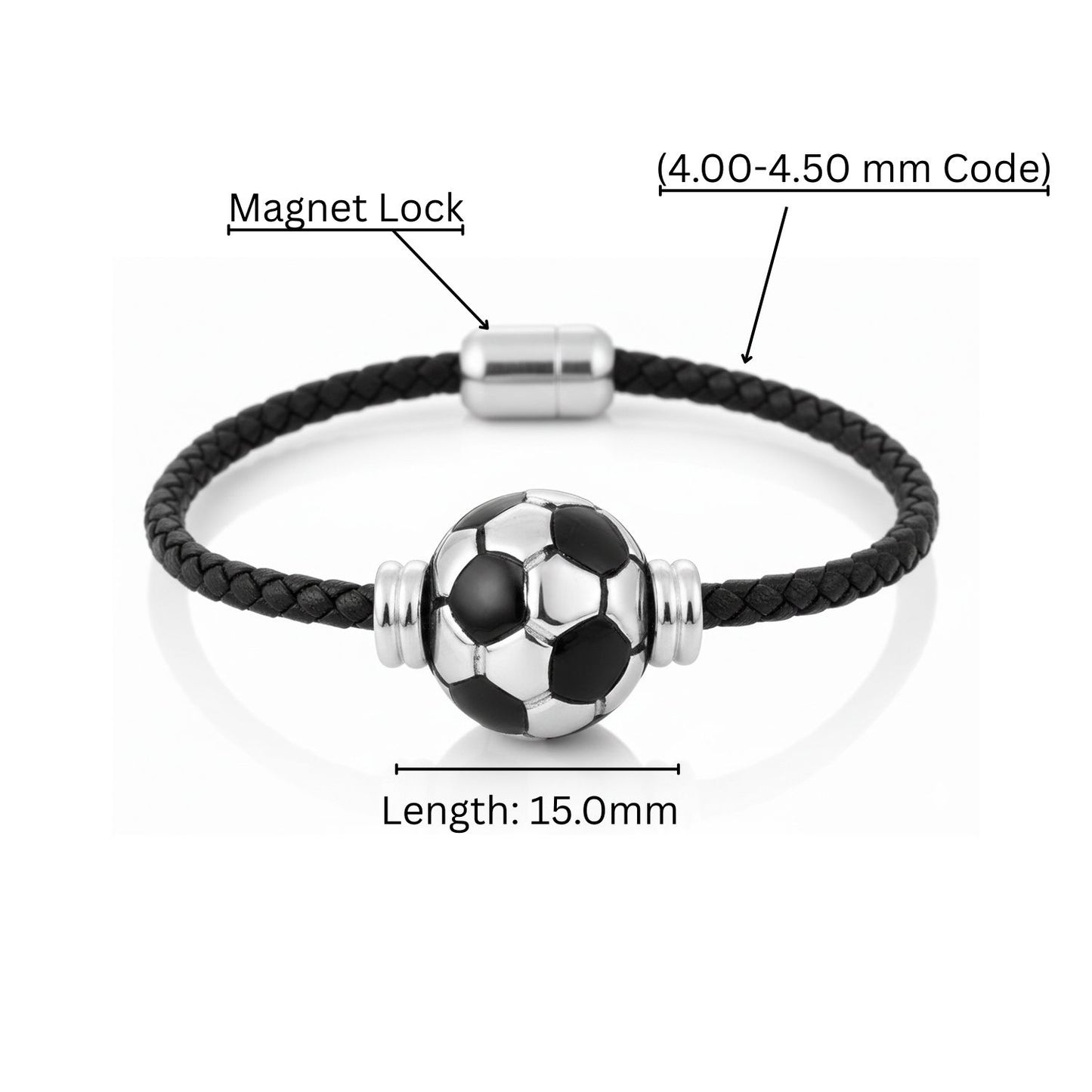 Soccer Bracelet – Code Bracelet With Magnet Lock