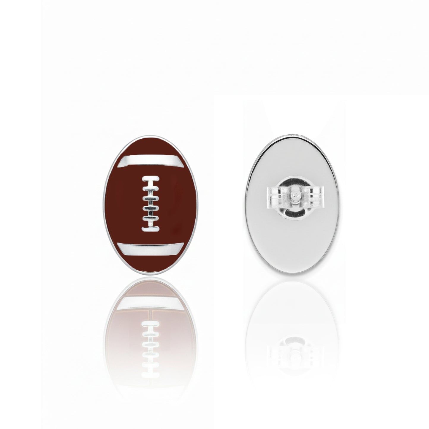 Football Earrings – Football Stud Earrings With Enamel Detailing