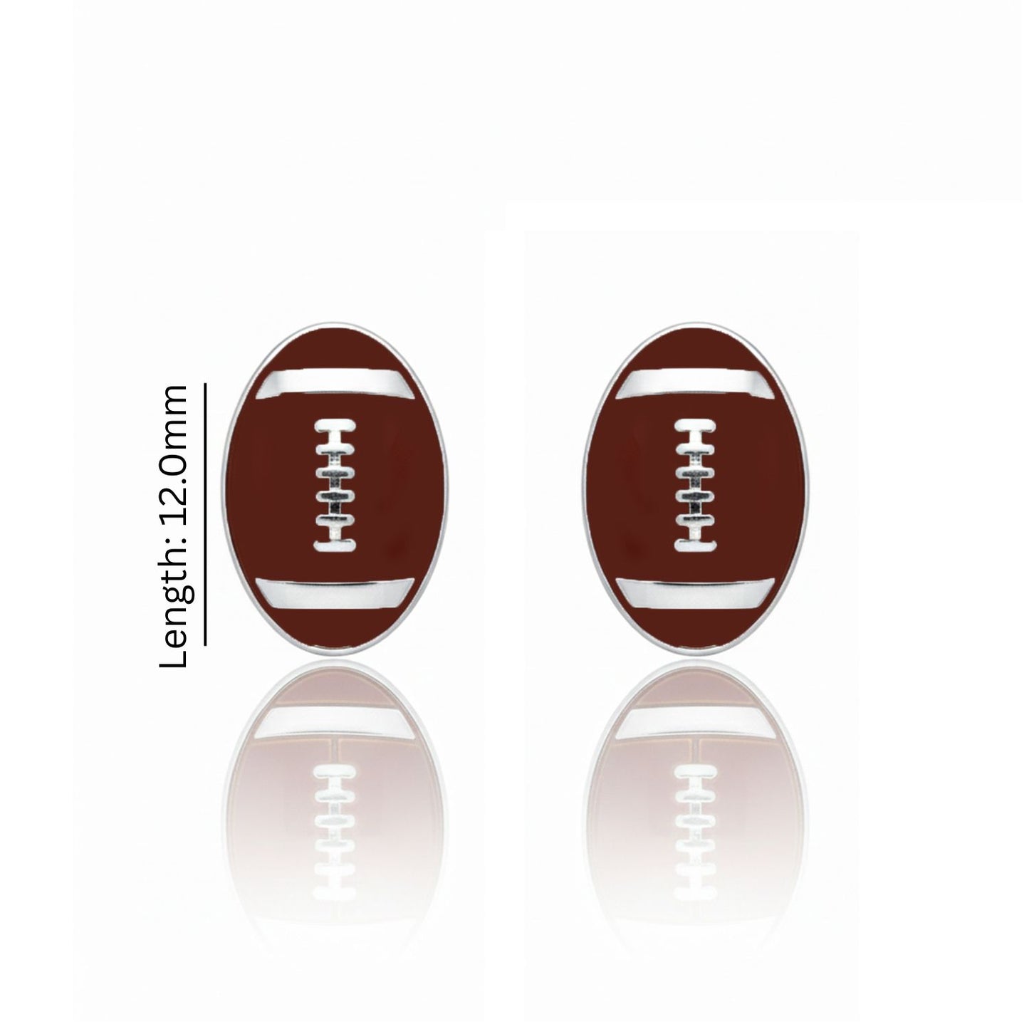 Football Earrings – Football Stud Earrings With Enamel Detailing