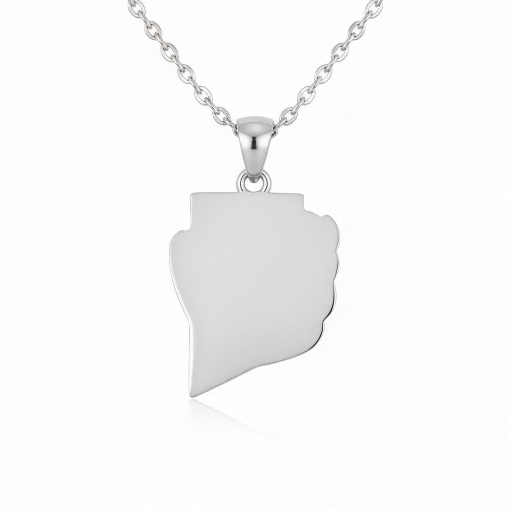 Glenn High School Pendant (Grizzlies) – “G” Logo with Bear Claw Design – Sterling Silver 925
