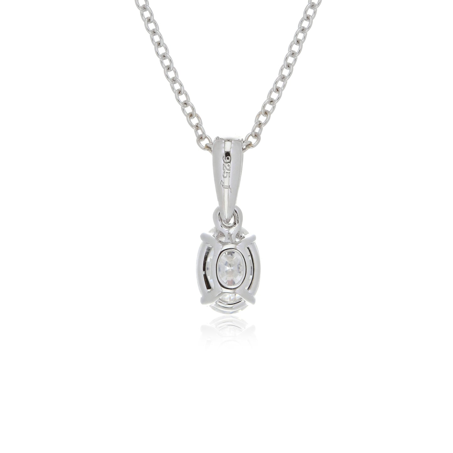 Moissanite 0.84 cwt. Pendant in Sterling Silver