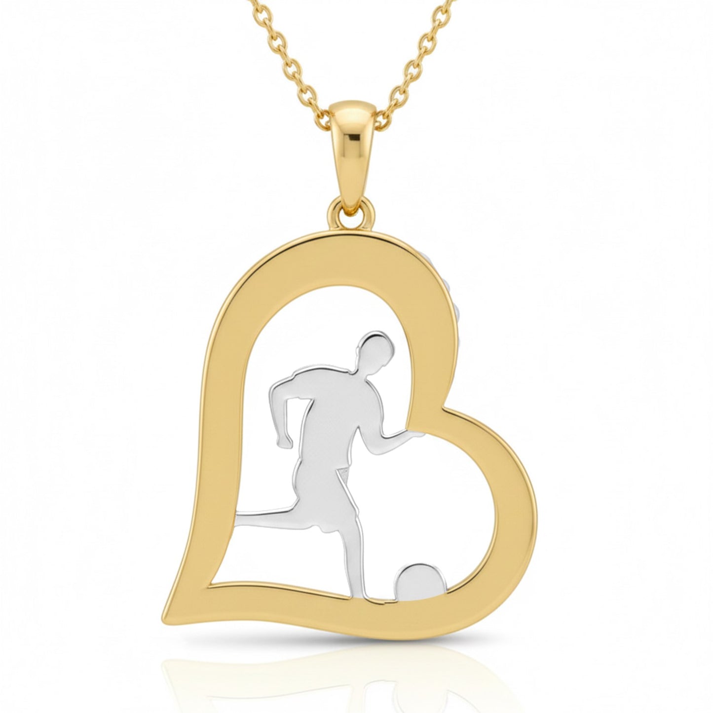 Soccer - Stylish Heart of the Game Soccer Pendant