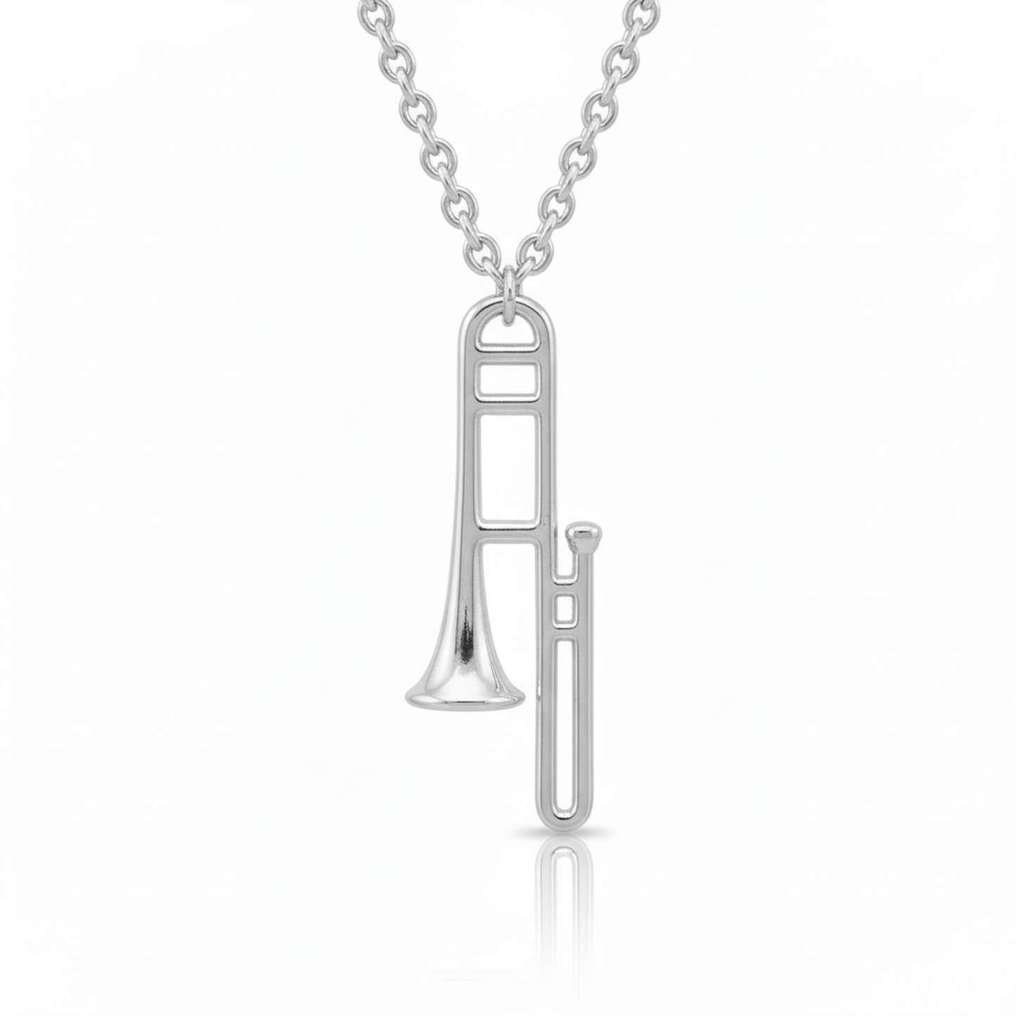 Music Instrument Trombone Pendant - Music Lover