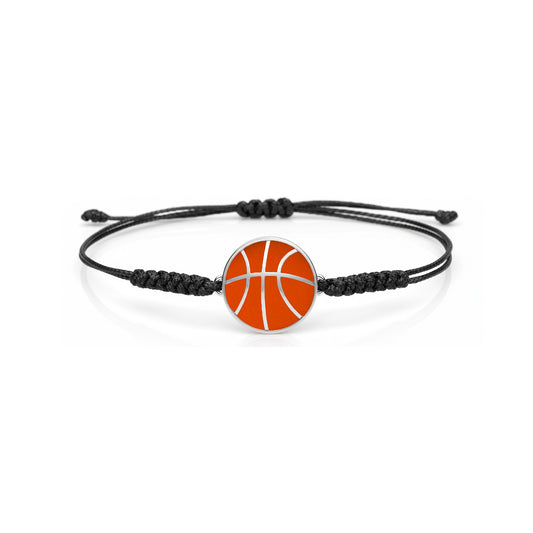 Stylish Basketball Cord Bracelet With Enamel detailing