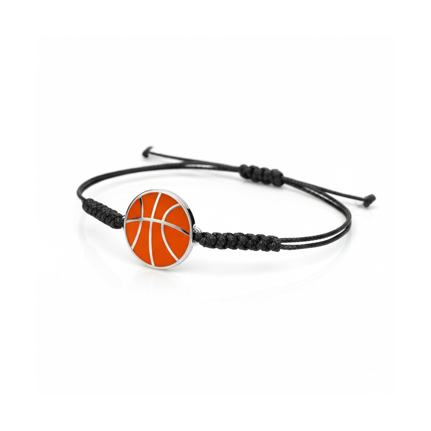 Stylish Basketball Cord Bracelet With Enamel detailing