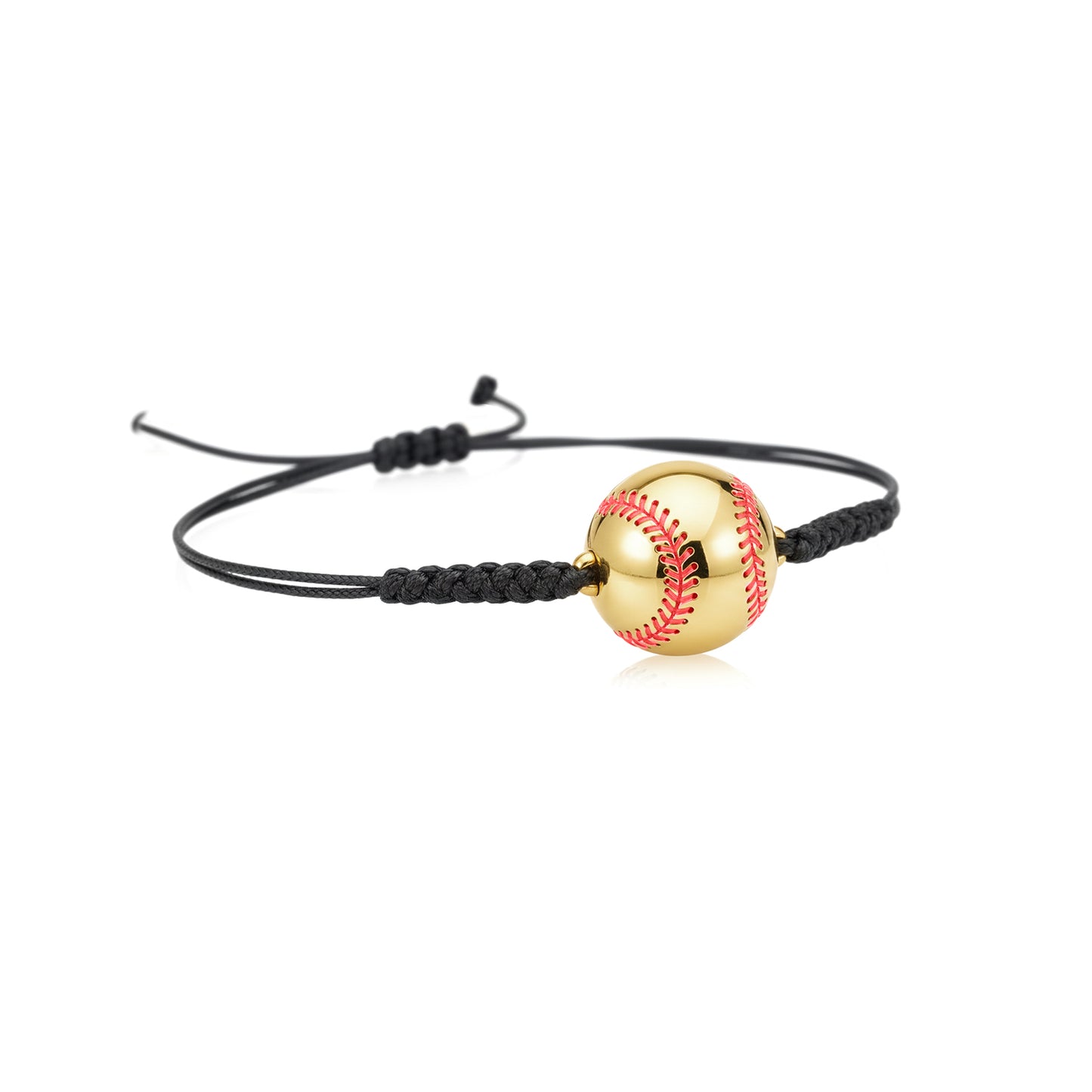 Stylish Softball Cord Bracelet With Authentic Red Stitching Detailing