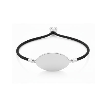 Stylish Football Cord Bracelet With Enamel Detailing