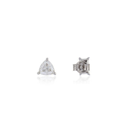 Moissanite 1.10 cwt. Stud Earrings in Sterling Silver