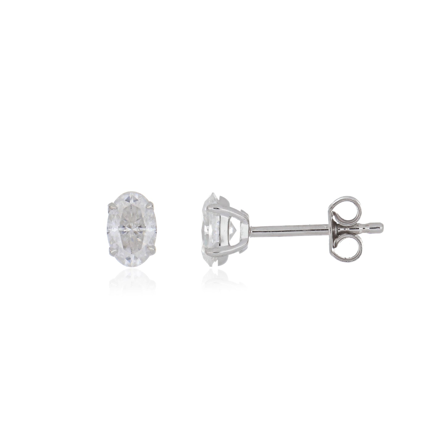 Moissanite 0.95ctw Stud Earrings in Sterling Silver
