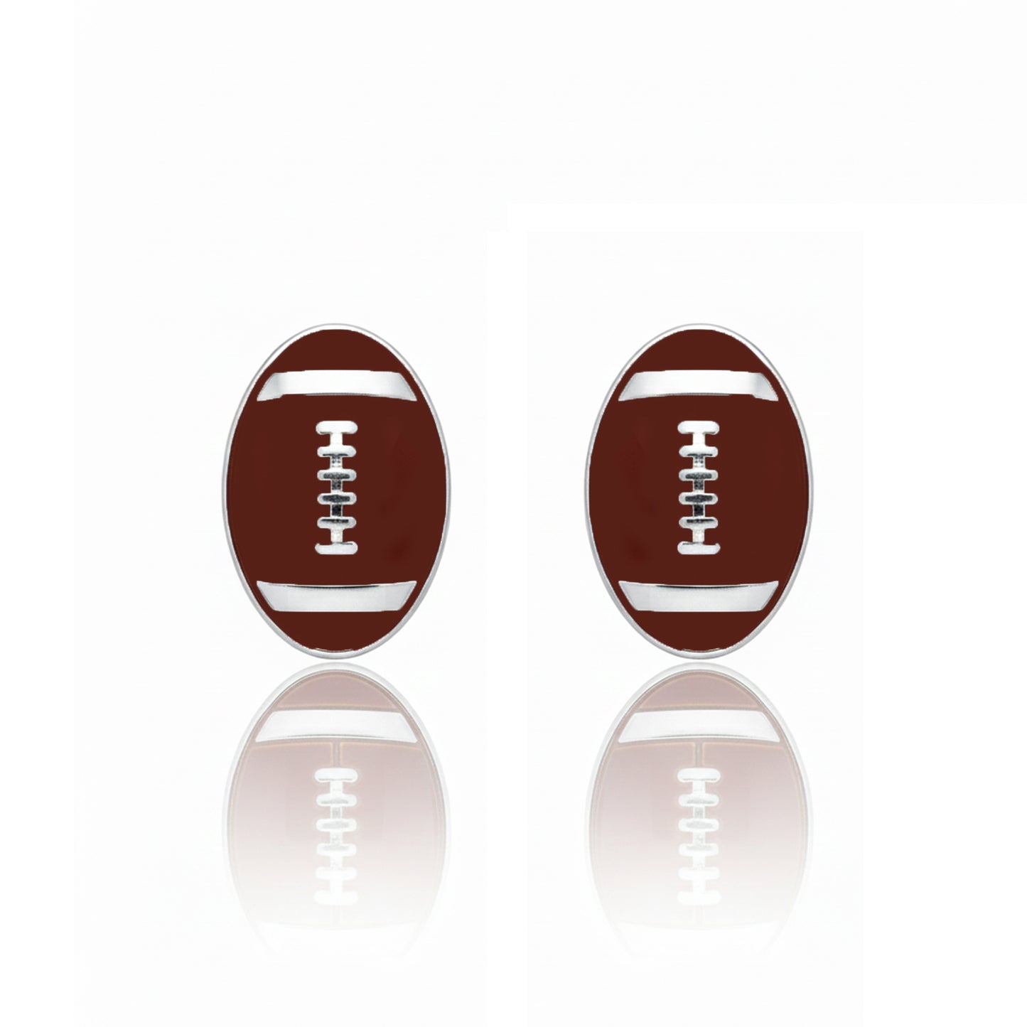 Football Earrings – Football Stud Earrings With Enamel Detailing