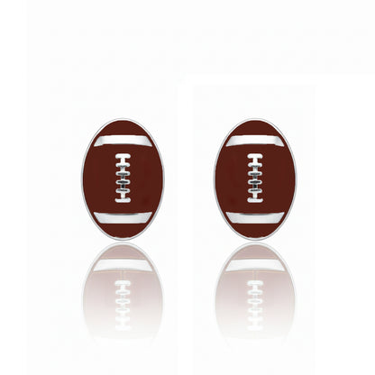 Football Earrings – Football Stud Earrings With Enamel Detailing