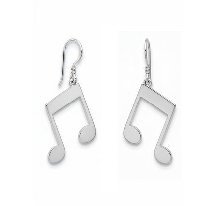 Eighth Note Dangle Earrings: Music Lover