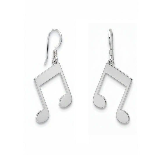Eighth Note Dangle Earrings: Music Lover