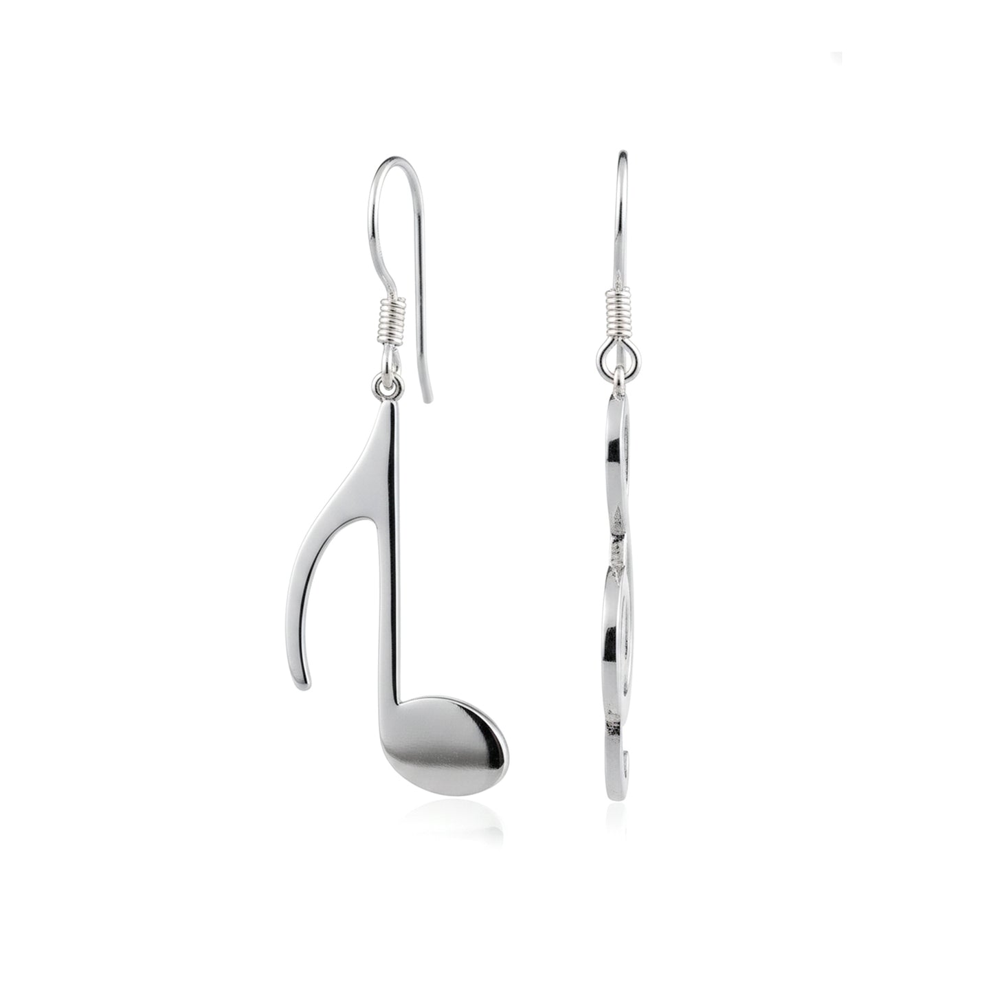 Treble Clef & Quarter Note Dangle Earrings: Music Lover