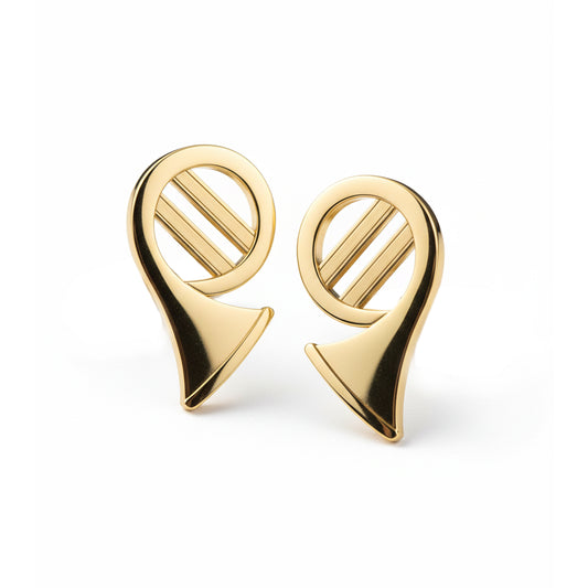 French Horn Stud Earrings: Music Lover