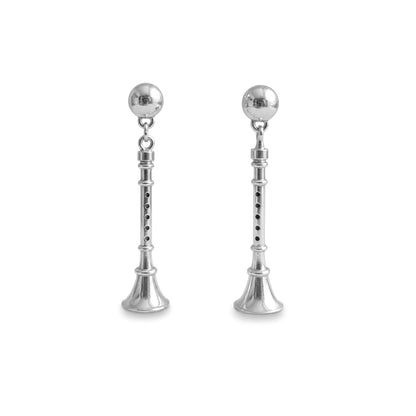 Clarinet Stud Earrings: Music Lover & Clarinetist Elegance