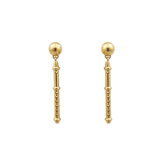 Music Instrument Flute Drop Stud Earrings: Music Lover & Unique Style