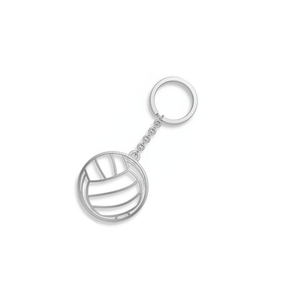 Volleyball Keychain - Outline Volleyball Charm Keychain