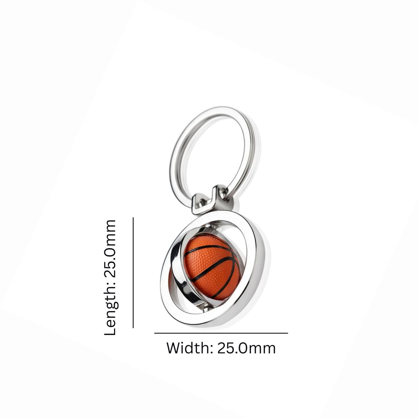 Basketball Keychain – Spinner Basketball Design