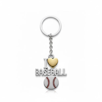 Baseball Keychain – "I Love Baseball Design"