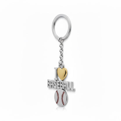 Baseball Keychain – "I Love Baseball Design"