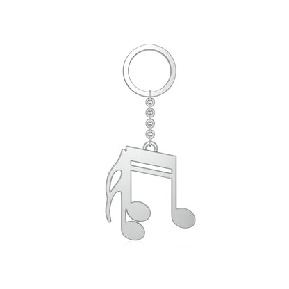 The Double Music Notes Keychain: A Symphony of Style