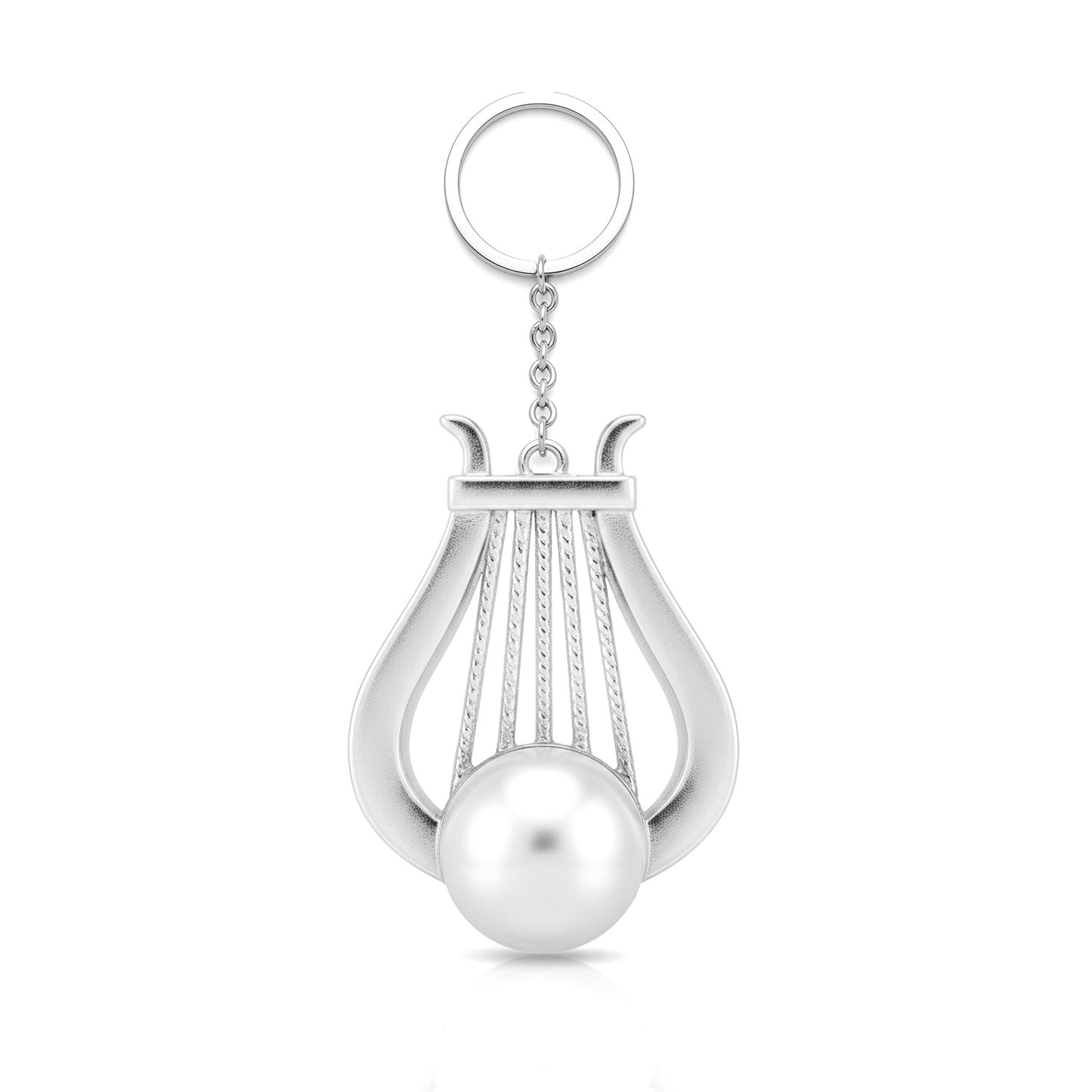 The Lyre / Harp Keychain: Classical Elegance Charm