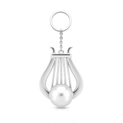 The Lyre / Harp Keychain: Classical Elegance Charm