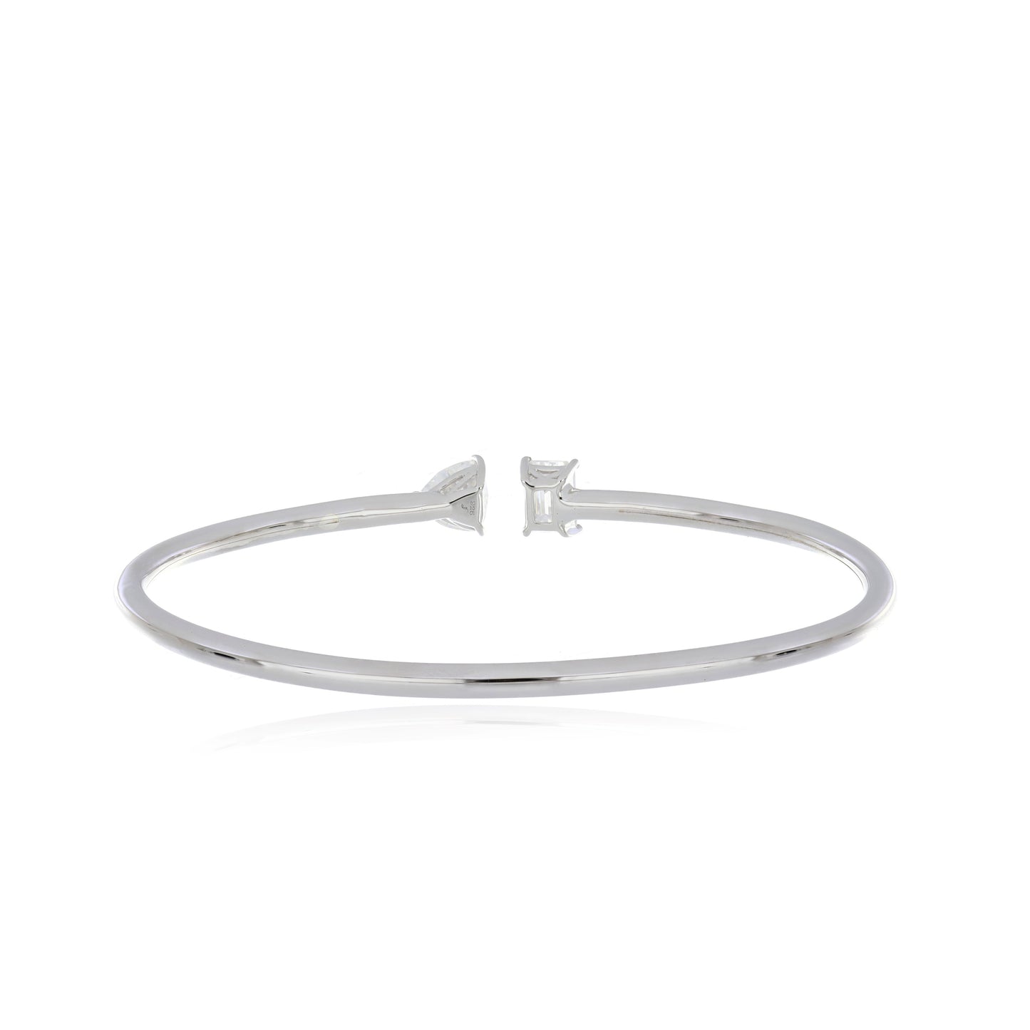 Moissanite 2.60ctw Bangle in Sterling Silver