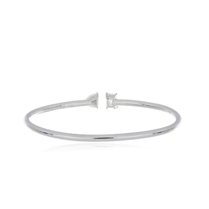 Moissanite 2.60ctw Bangle in Sterling Silver