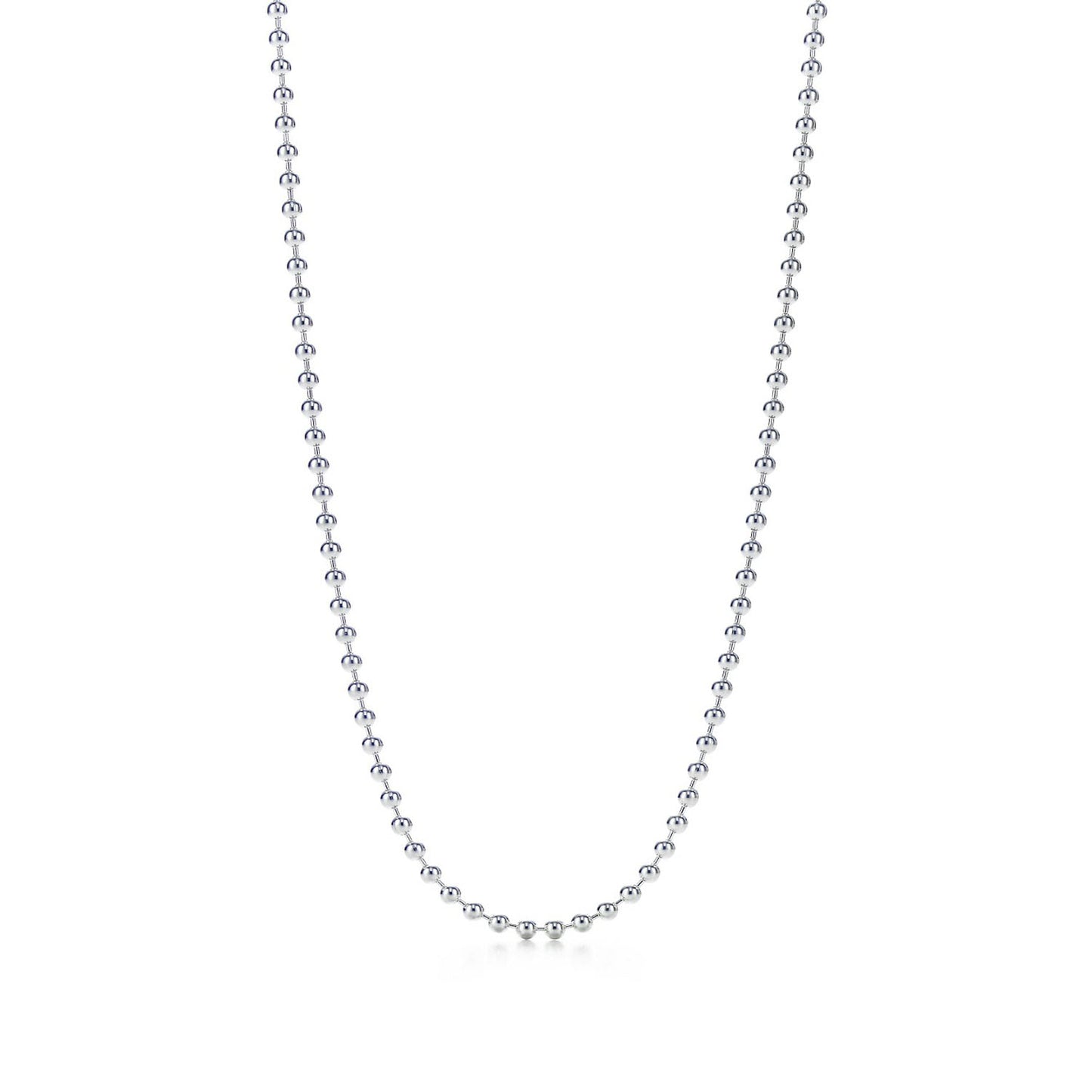 Bead Chain Necklace - (M/CP250) – Simple & Sleek Design in 925 Sterling Silver
