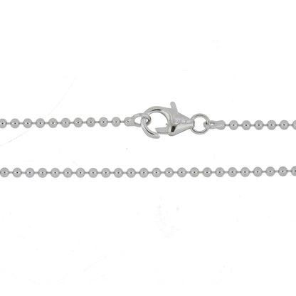Bead Chain Necklace - (M/CP250) – Simple & Sleek Design in 925 Sterling Silver