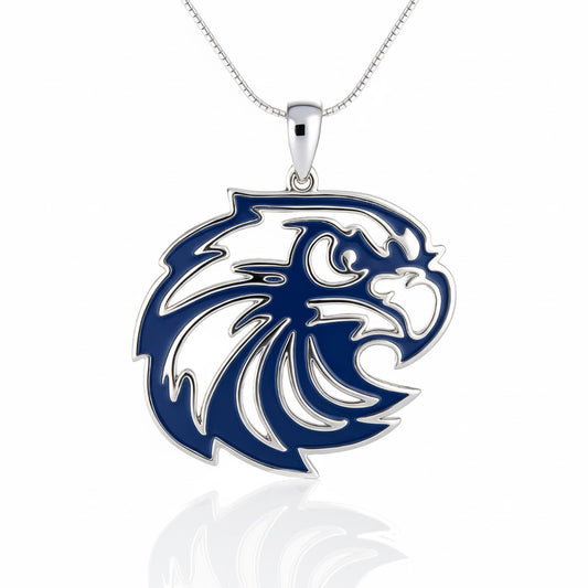 Georgetown High School Pendant (Eagles) – Eagle Mascot Design – Sterling Silver 925