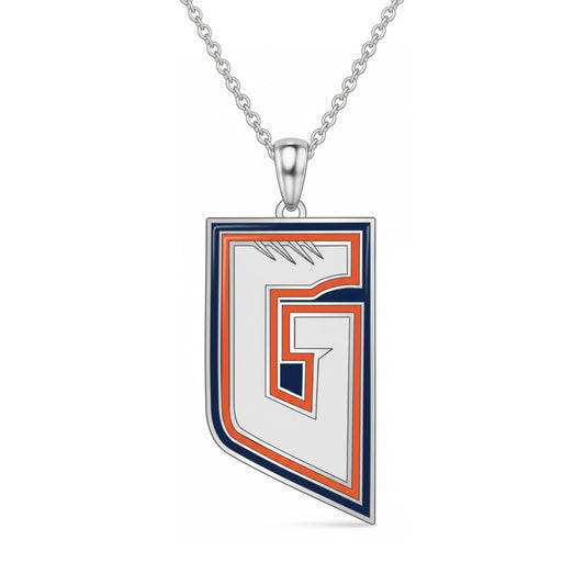 Glenn High School “G” Logo Pendant (Grizzlies)-Sterling Silver 925