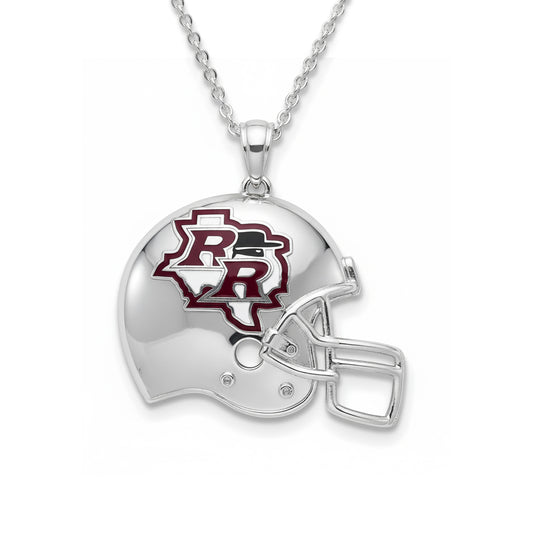 Rouse High School Helmet Pendant (Raiders) – Sterling Silver 925