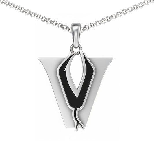 Vandegrift High School “V” Logo Pendant (Vipers)-Sterling Silver 925