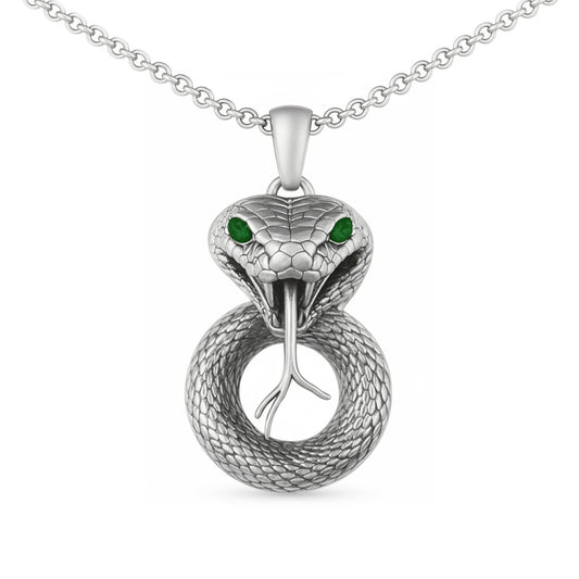 Vandegrift High School Exclusive Mascot Pendant (Vipers) –Sterling Silver 925