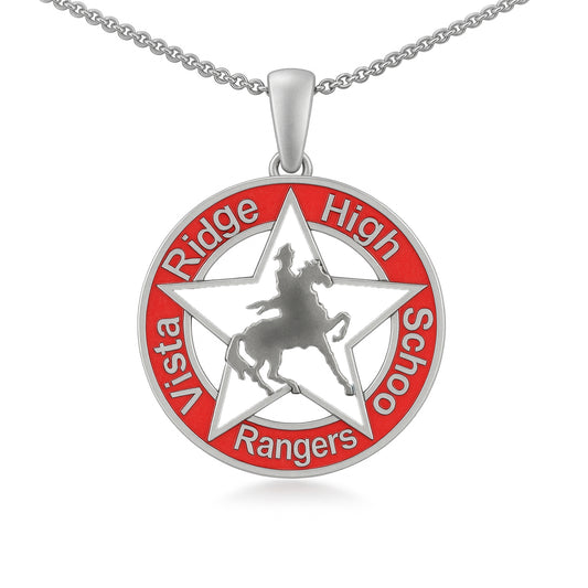 Vista Ridge High School Logo Circle Pendant (Rangers)