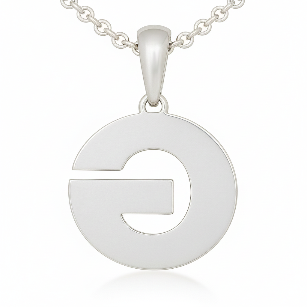 Georgetown High School Letters Logo Pendant with Blue Enamel