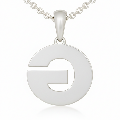 Georgetown High School Letters Logo Pendant with Blue Enamel