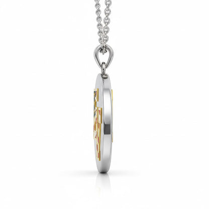 East View High School “EV” Logo Circle Pendant (Patriots)