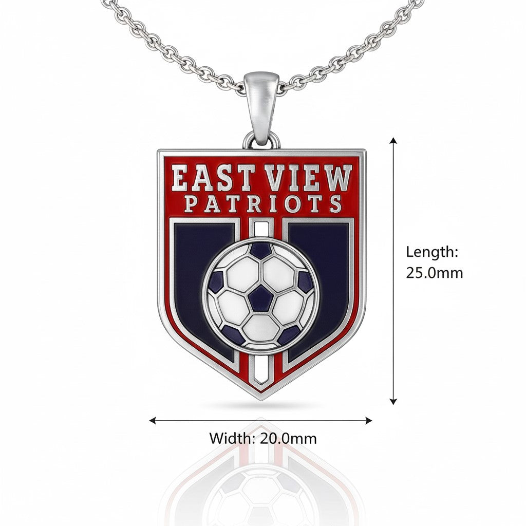 East View High School Shield Pendant (Patriots)