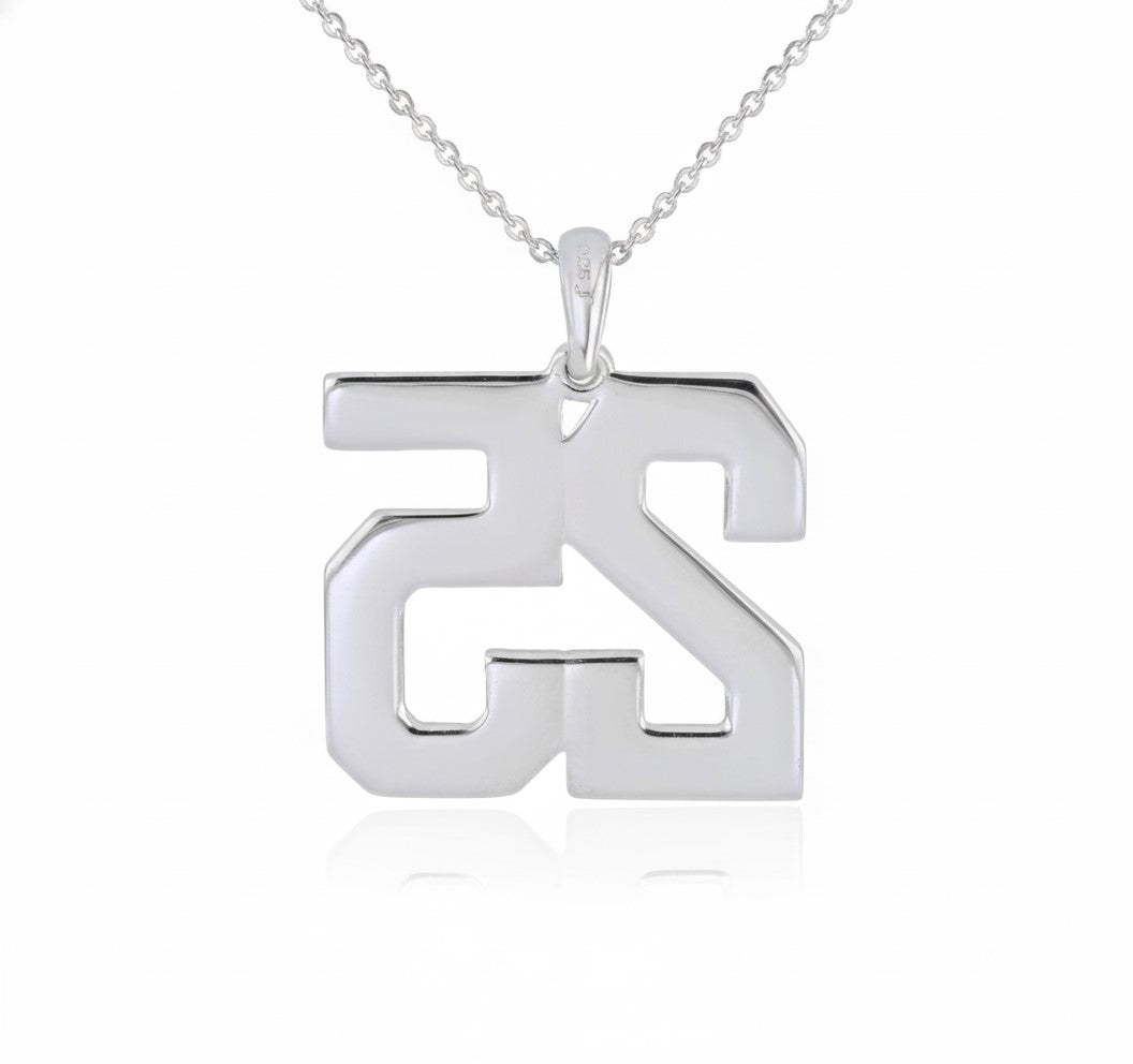 Jersey No.“25” Pendant – Sports/Custom Design
