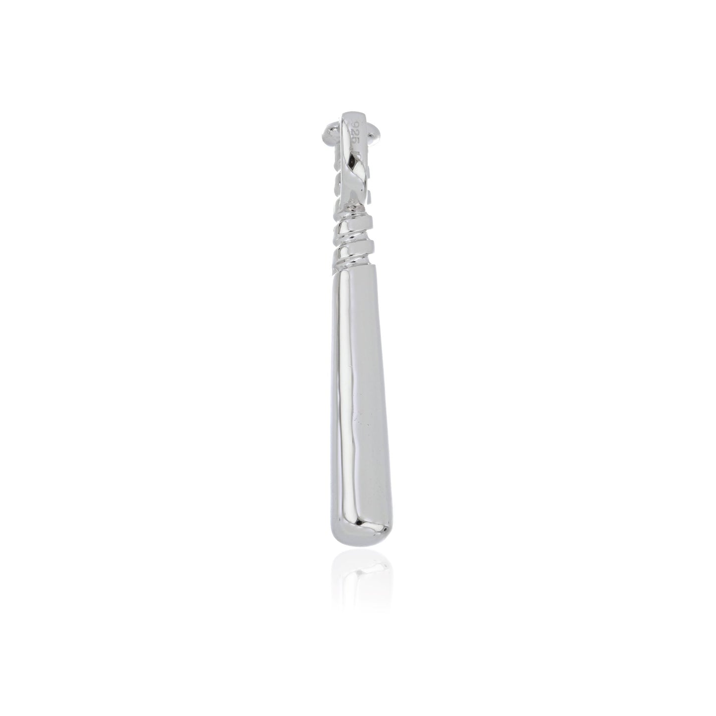 Baseball Pendant – Bat Design – Sterling Silver 925