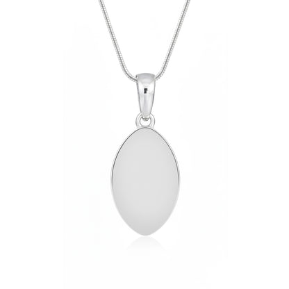 Football Pendant – Sports Football With Pen Rhodium