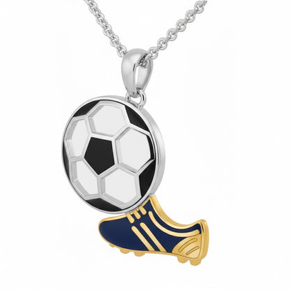 Soccer - Stylish Enamel Ball and Cleat Pendant