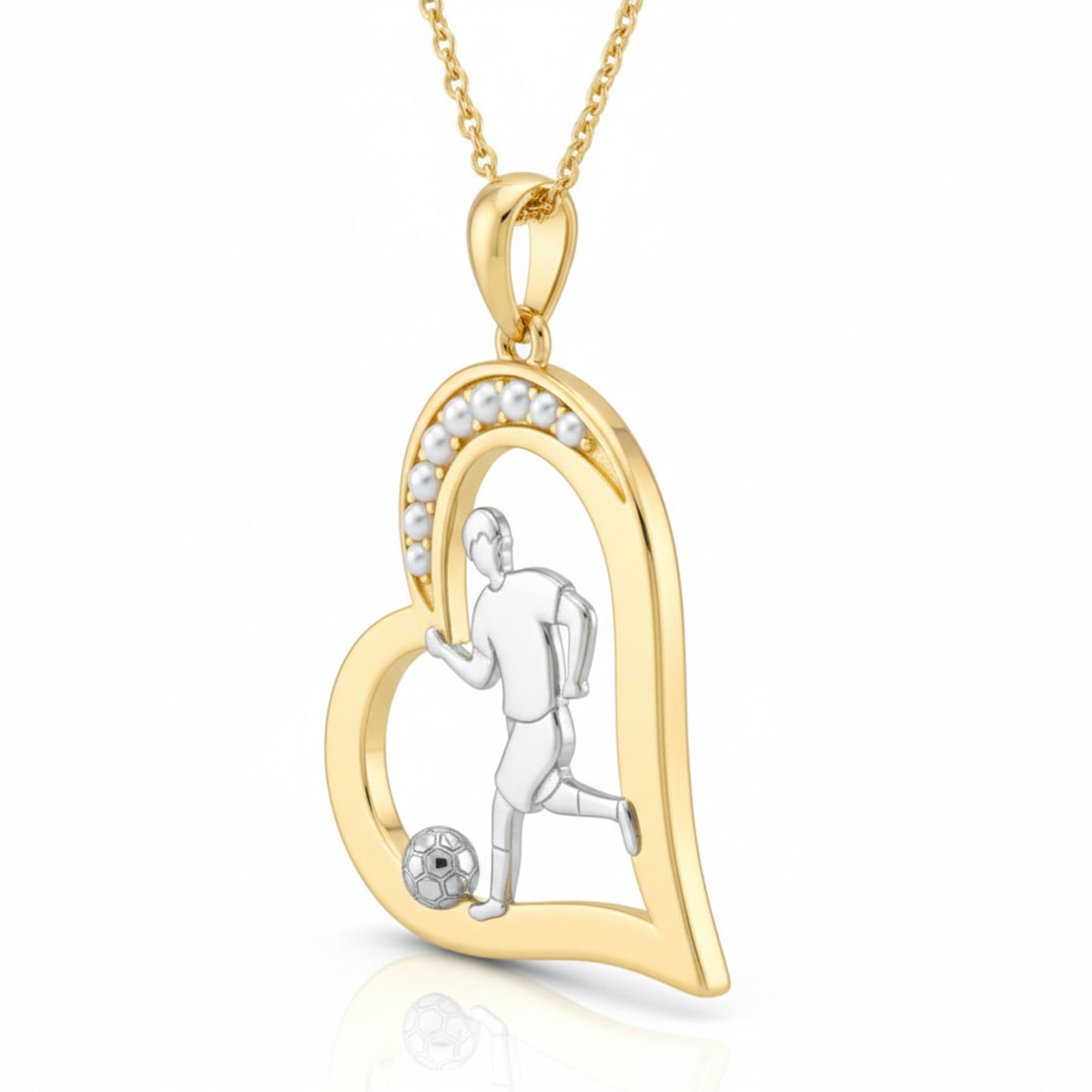 Soccer - Stylish Heart of the Game Soccer Pendant