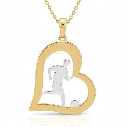 Soccer - Stylish Heart of the Game Soccer Pendant