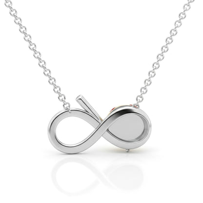 Softball Pendant – Infinity Design with Bat & Ball