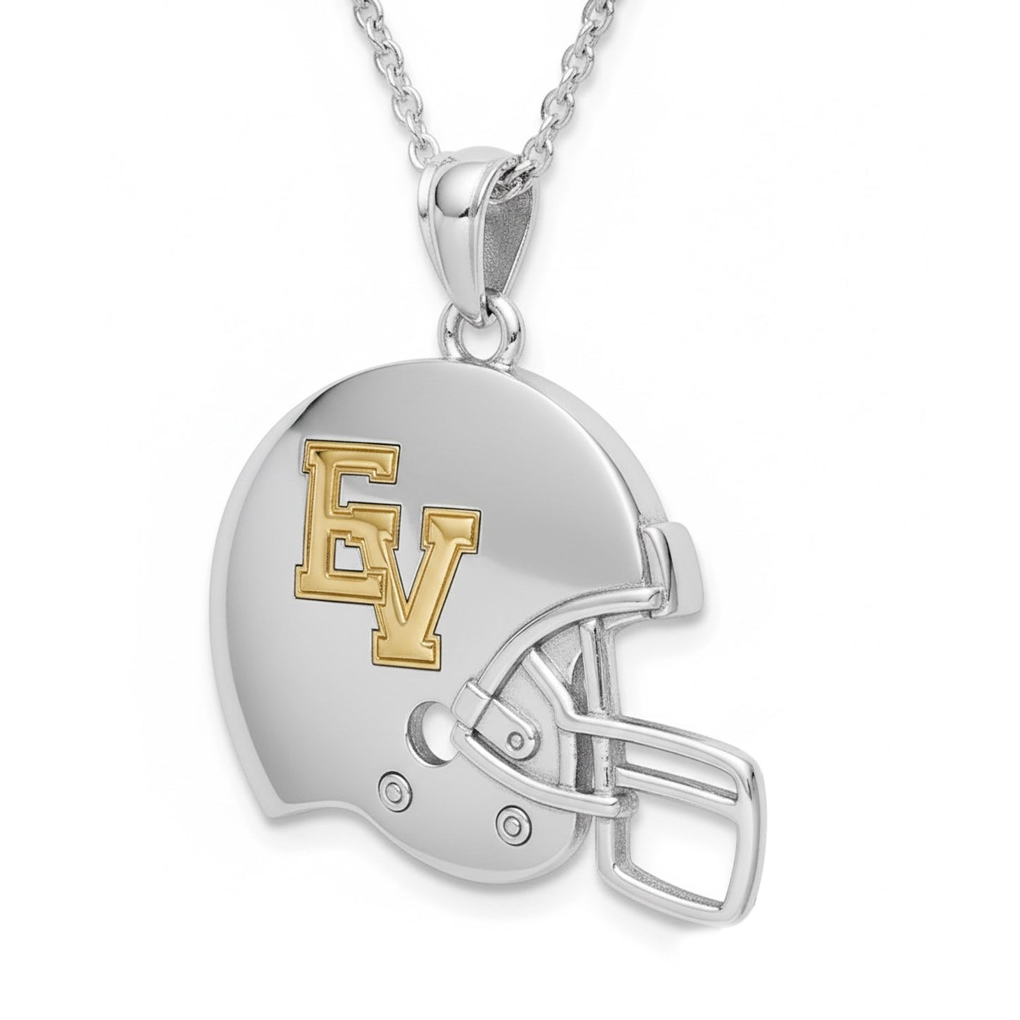East View High School Helmet “EV” Logo Pendant (Patriots)